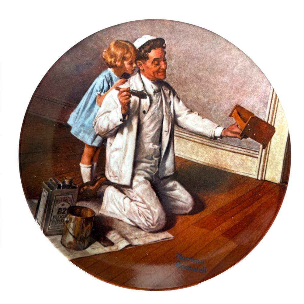 "The Painter"  Plate by Norman Rockwell